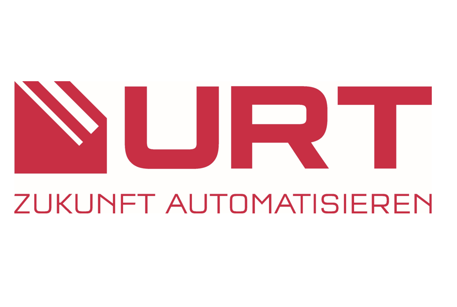 URT Firmenlogo – Automatisierungspartner mit dem Slogan „Zukunft automatisieren“