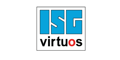 ISG-virtuos Softwarelogo – Echtzeit-Simulationsplattform für virtuelle Inbetriebnahme und SPS-Test